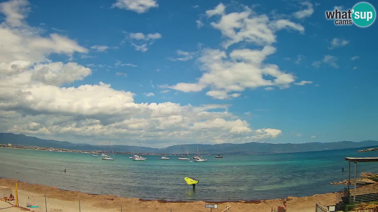 Webcam Cagliari Windsurf Club – Spiaggia del Poetto in diretta