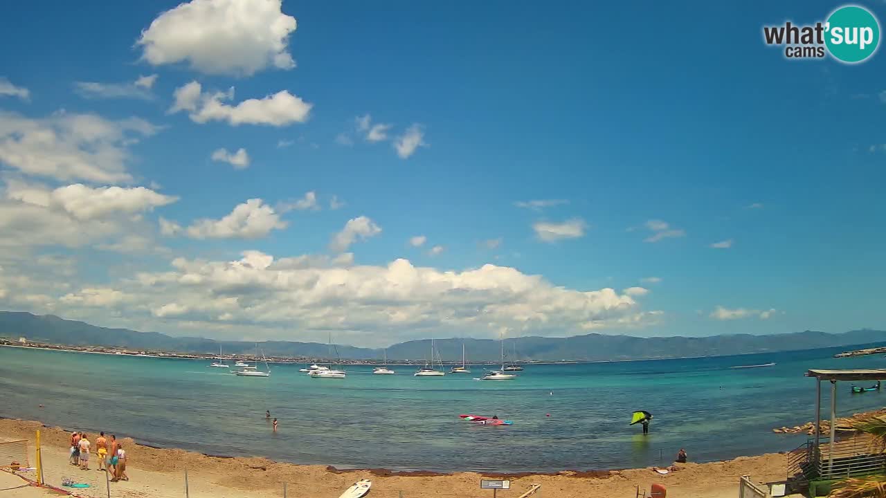 Webcam Cagliari Windsurf Club – Plage du Poetto en direct