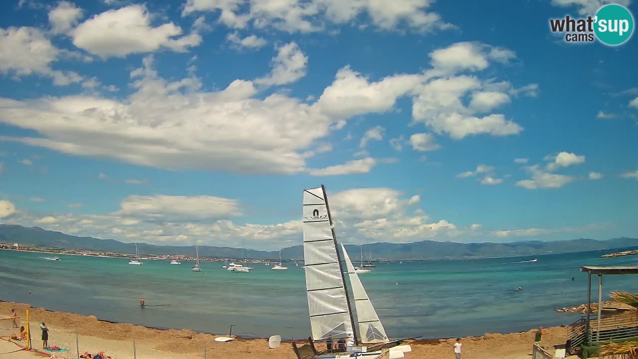 Webcam Cagliari Windsurf Club – Spiaggia del Poetto in diretta