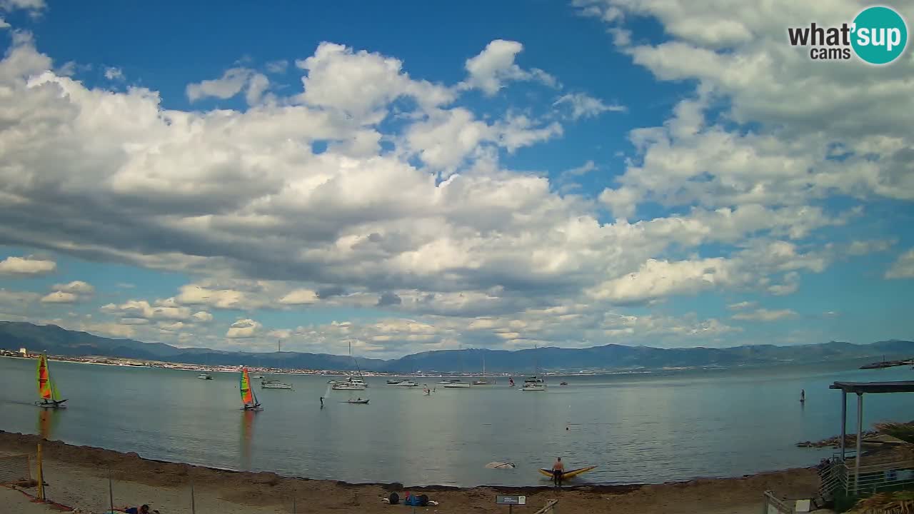 Webcam Cagliari Windsurf Club – Spiaggia del Poetto in diretta