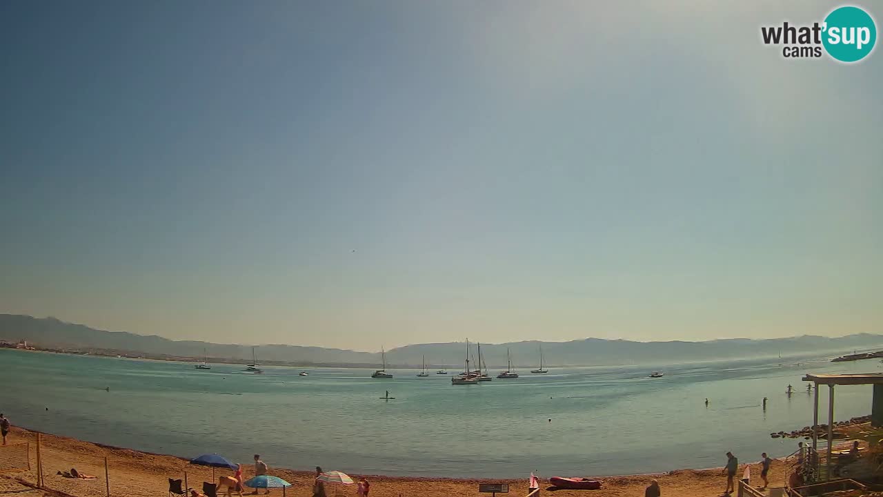 Webcam Cagliari Windsurf Club – Playa del Poetto en directo