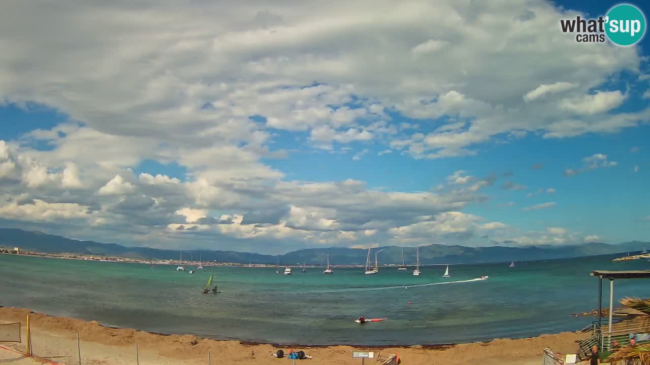 Webcam Cagliari Windsurf Club – Plage du Poetto en direct