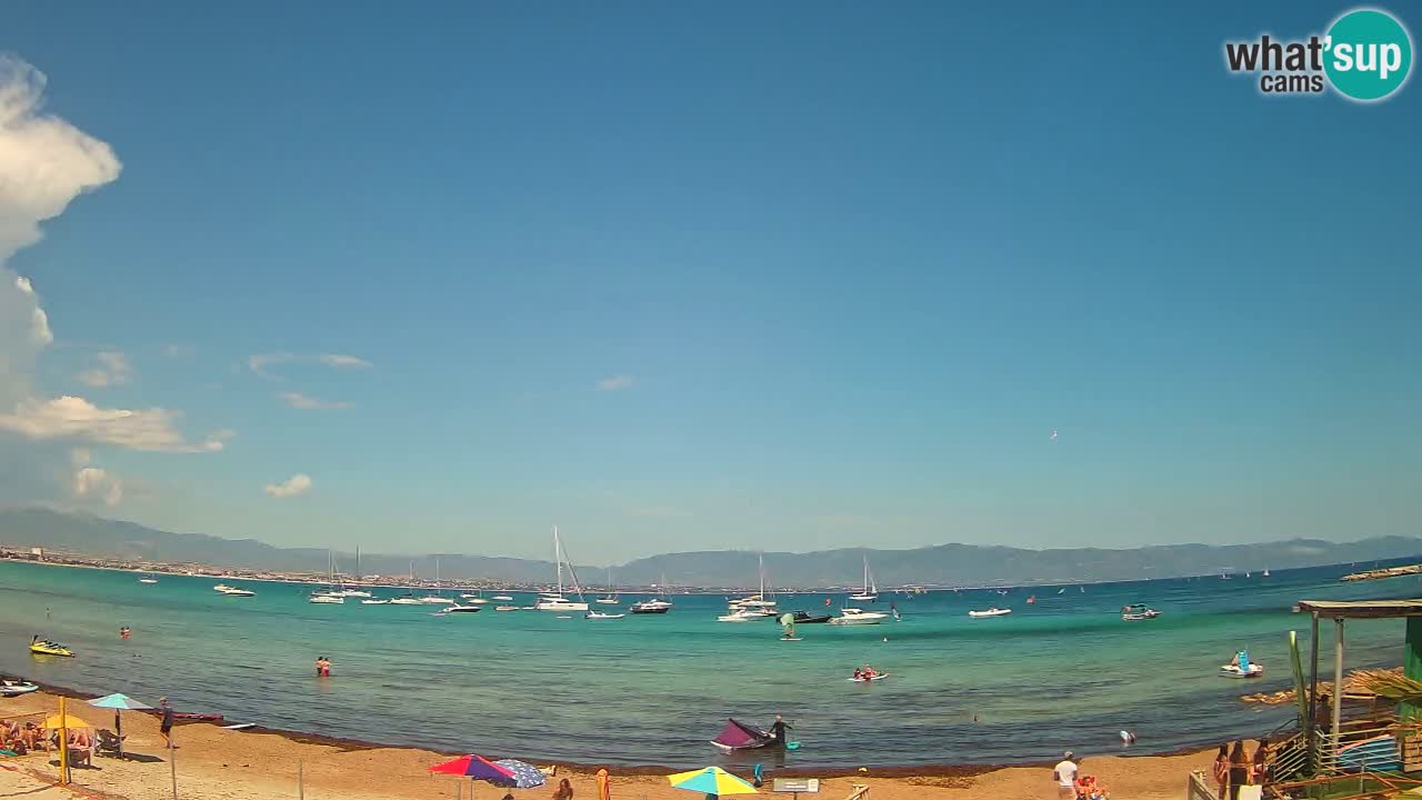 Web kamera Cagliari Windsurf Club – Poetto plaža uživo