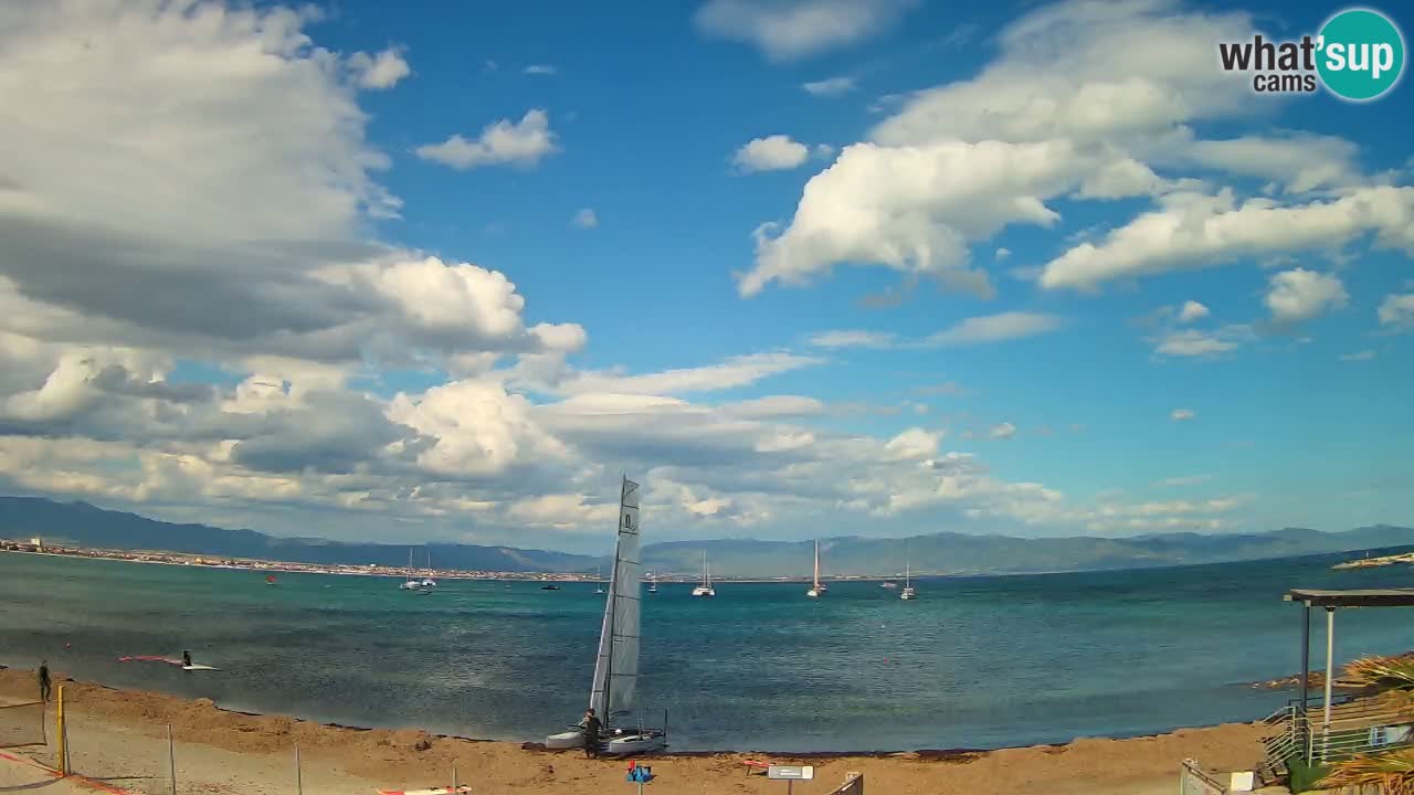 Webcam Cagliari Windsurf Club – Spiaggia del Poetto in diretta