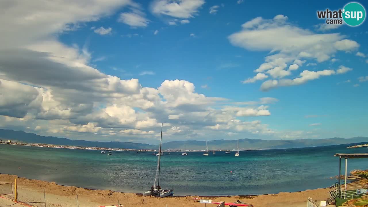 Webcam Cagliari Windsurf Club – Plage du Poetto en direct