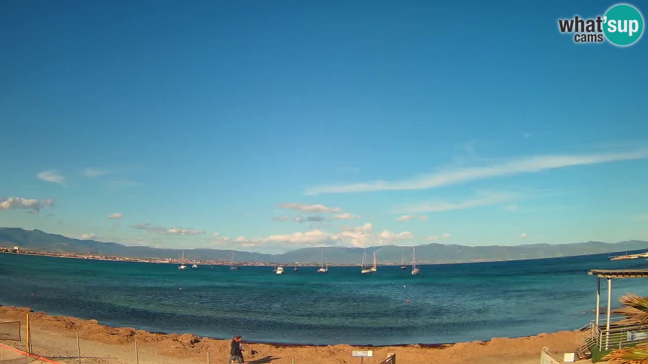Webcam Cagliari Windsurf Club – Spiaggia del Poetto in diretta