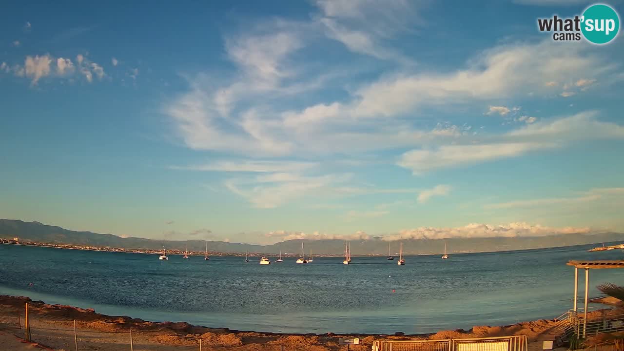 Webcam Cagliari Windsurf Club – Spiaggia del Poetto in diretta