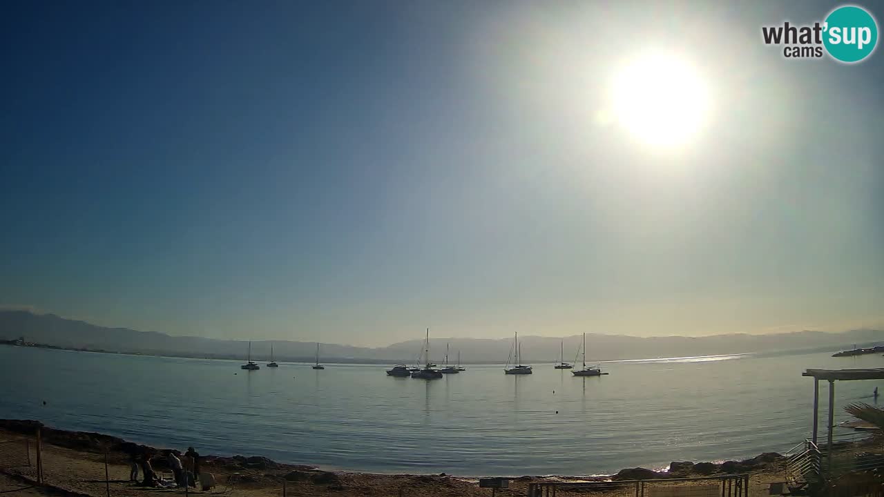 Web kamera Cagliari Windsurf Club – Poetto plaža uživo