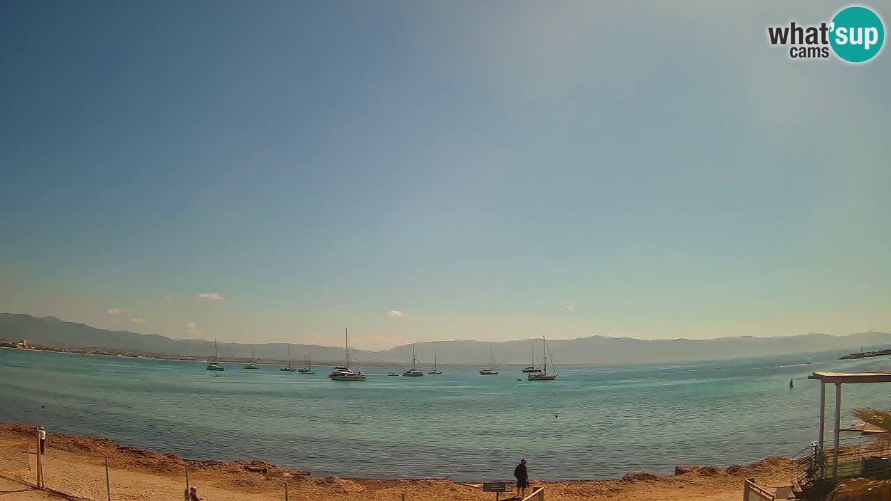 Spletna kamera Cagliari Windsurf Club – Pogled v živo s plaže Poetto