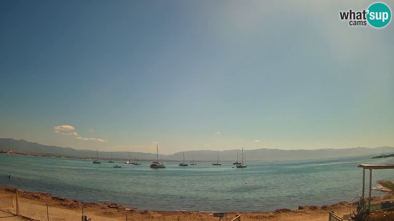 Web kamera Cagliari Windsurf Club – Poetto plaža uživo