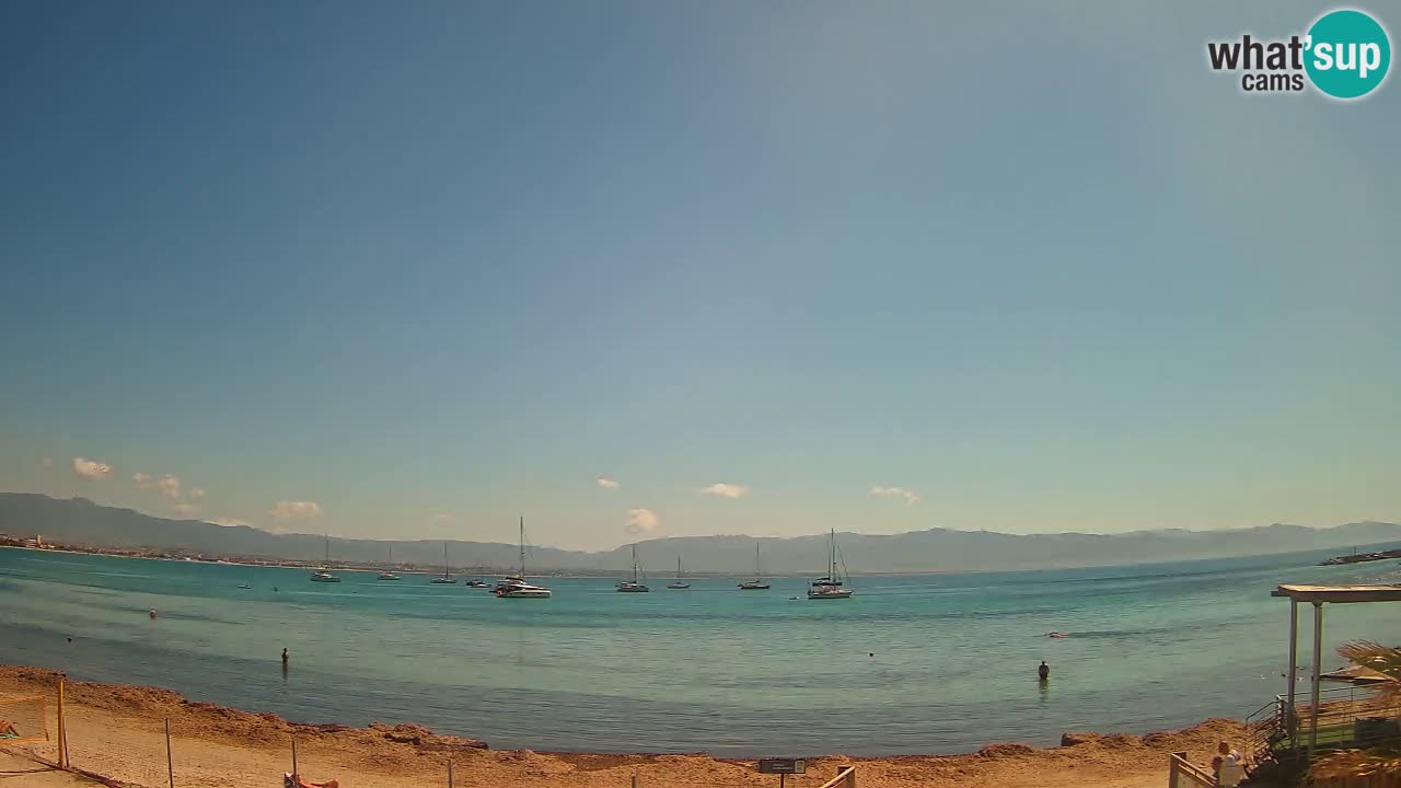 Spletna kamera Cagliari Windsurf Club – Pogled v živo s plaže Poetto