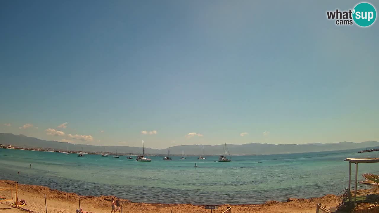 Web kamera Cagliari Windsurf Club – Poetto plaža uživo