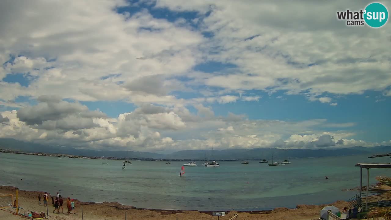 Webcam Cagliari Windsurf Club – Playa del Poetto en directo