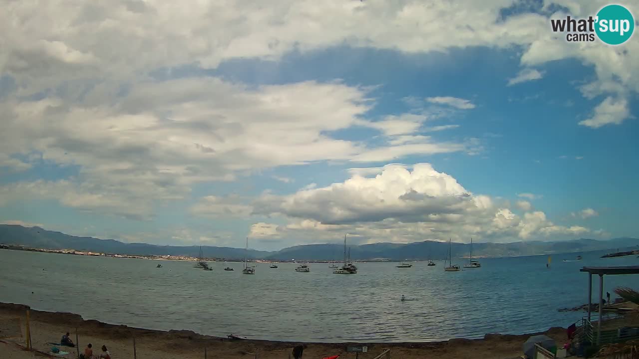 Webcam Cagliari Windsurf Club – Spiaggia del Poetto in diretta