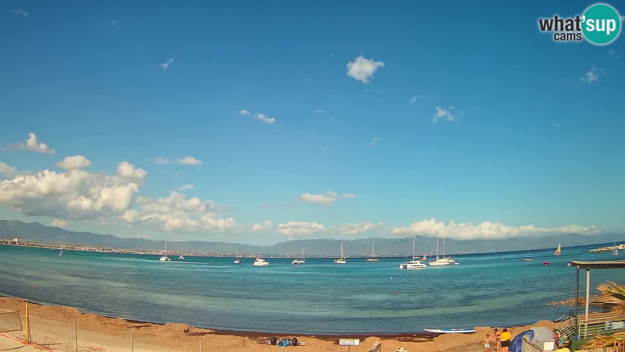 Web kamera Cagliari Windsurf Club – Poetto plaža uživo