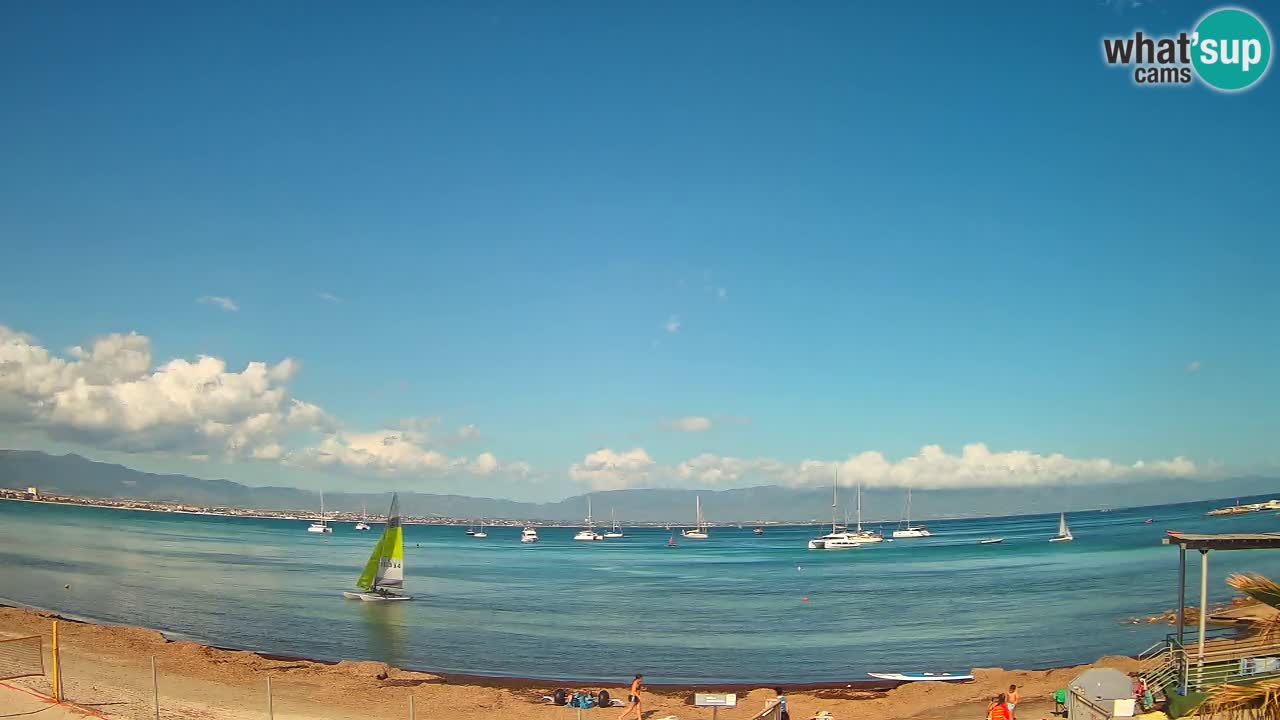 Webcam Cagliari Windsurf Club – Plage du Poetto en direct