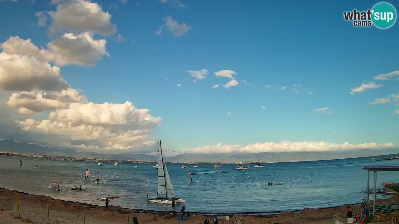 Webcam Cagliari Windsurf Club – Spiaggia del Poetto in diretta
