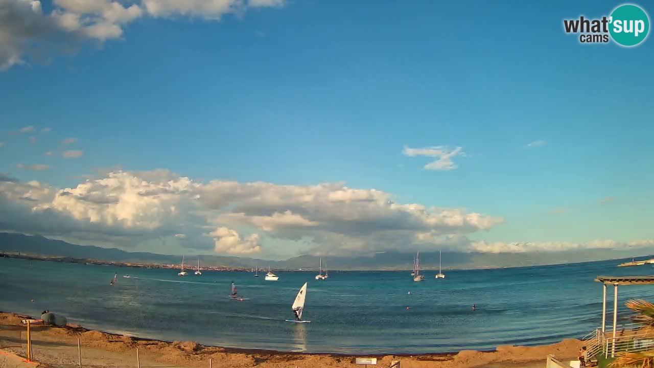 Webcam Cagliari Windsurf Club – Spiaggia del Poetto in diretta