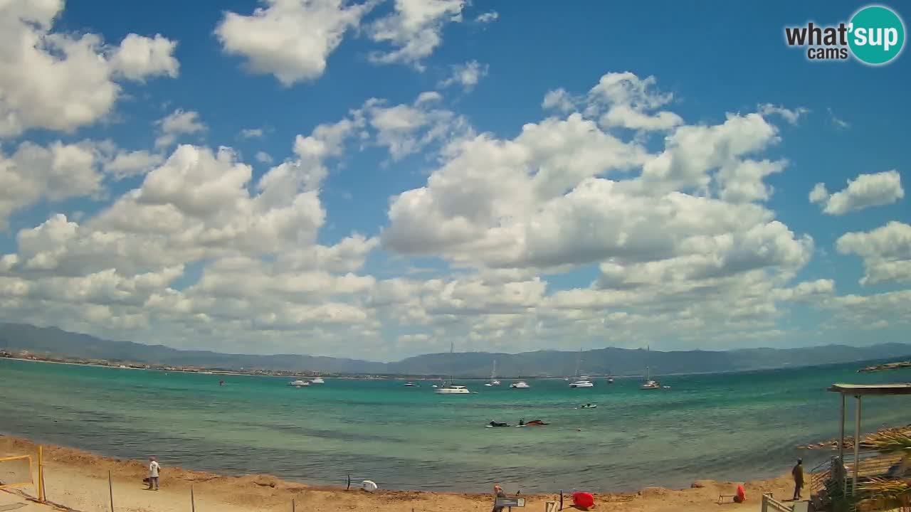 Webcam Cagliari Windsurf Club – Playa del Poetto en directo