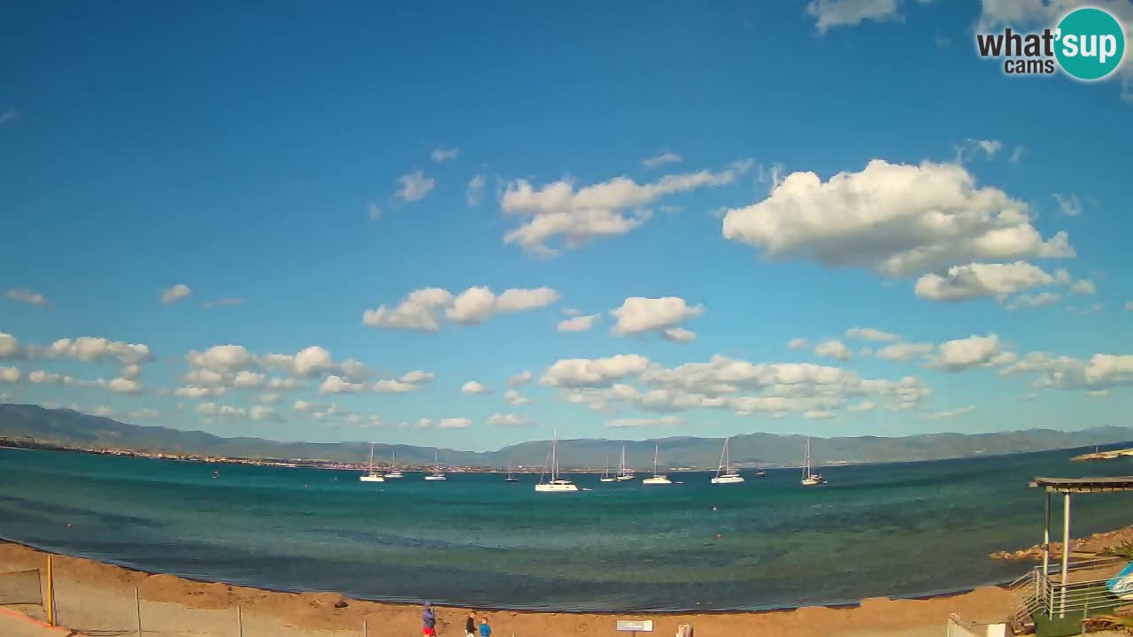 Web kamera Cagliari Windsurf Club – Poetto plaža uživo