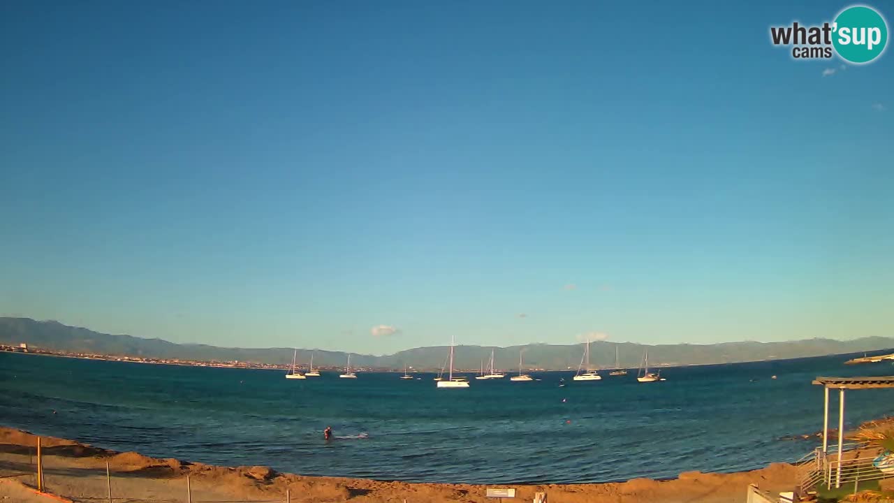 Webcam Cagliari Windsurf Club – Plage du Poetto en direct