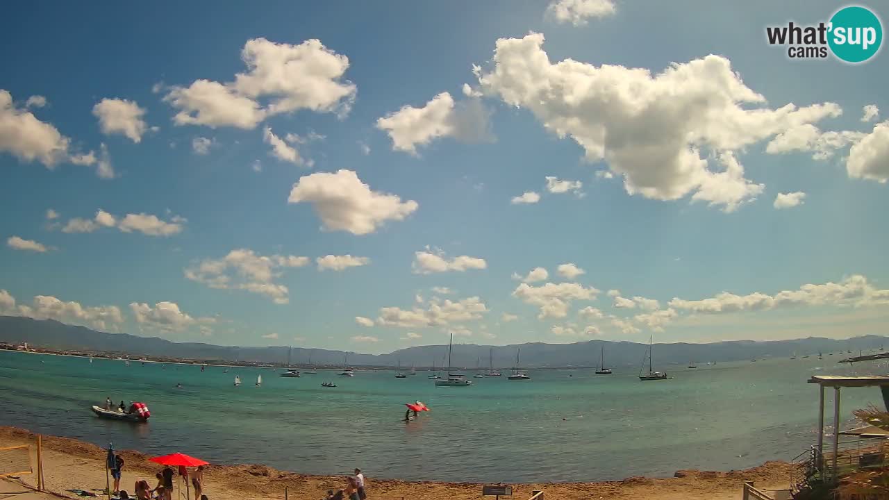 Web kamera Cagliari Windsurf Club – Poetto plaža uživo
