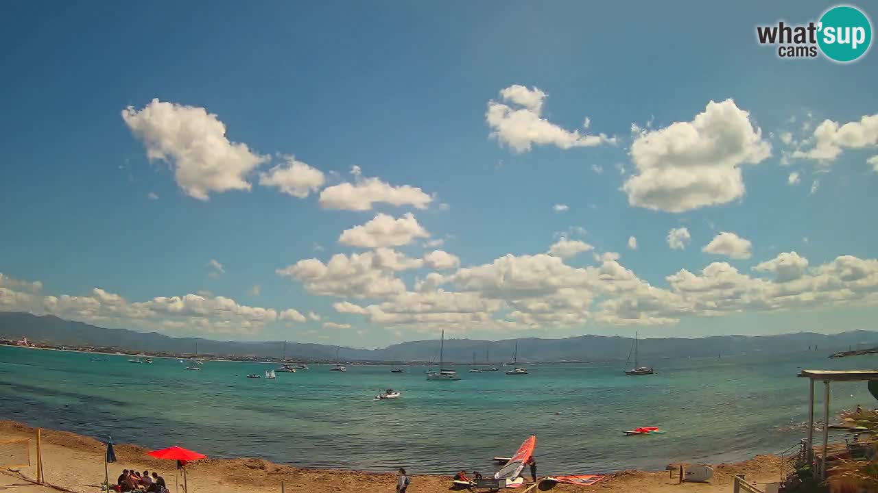 Webcam Cagliari Windsurf Club – Plage du Poetto en direct