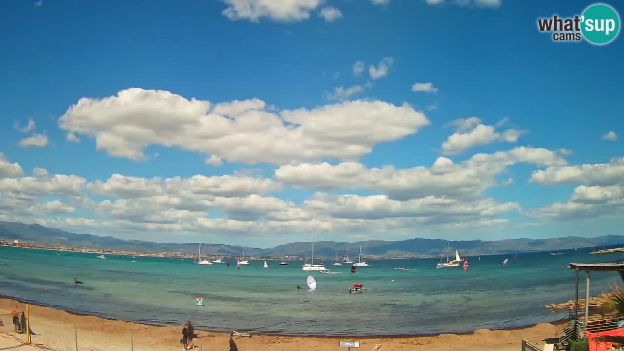 Webcam Cagliari Windsurf Club – Plage du Poetto en direct