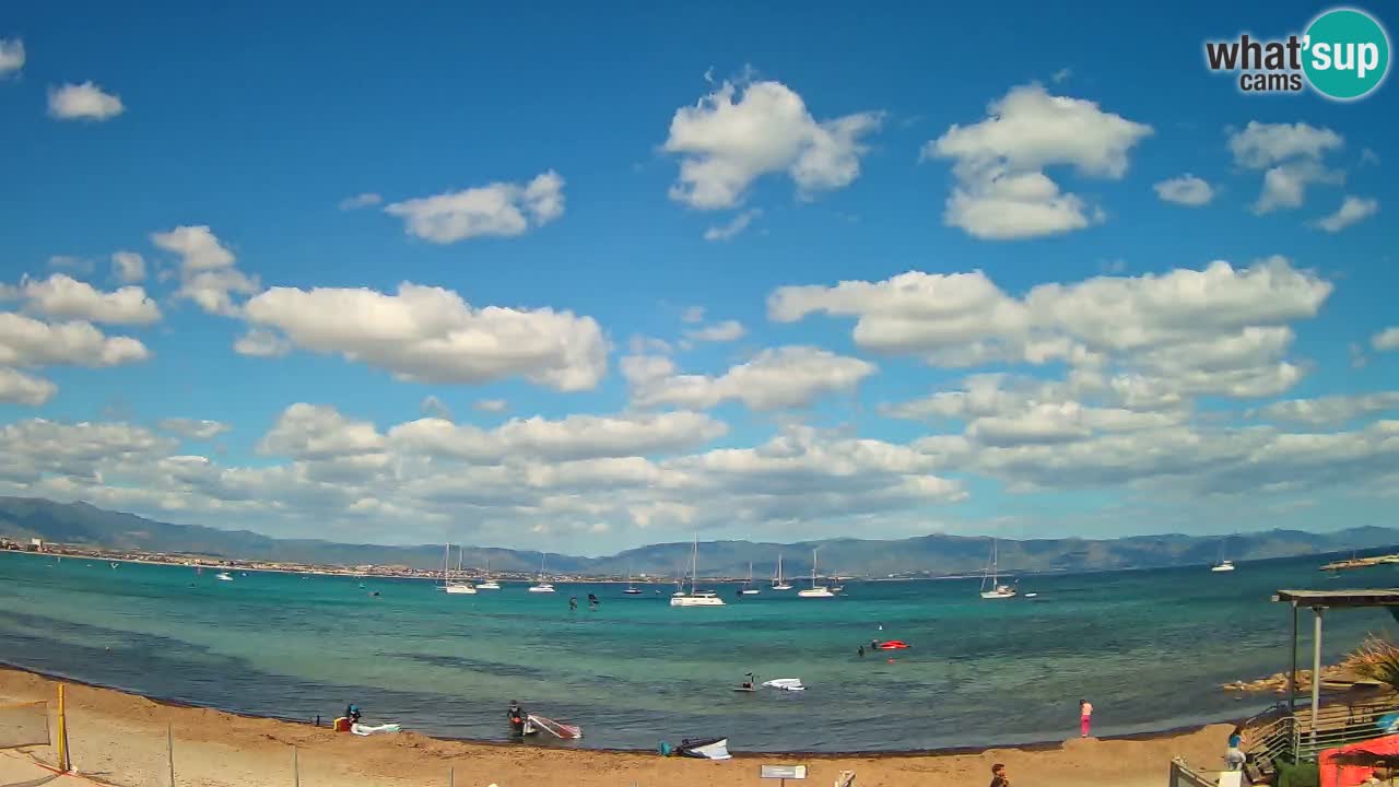 Webcam Cagliari Windsurf Club – Liveblick vom Poetto Strand