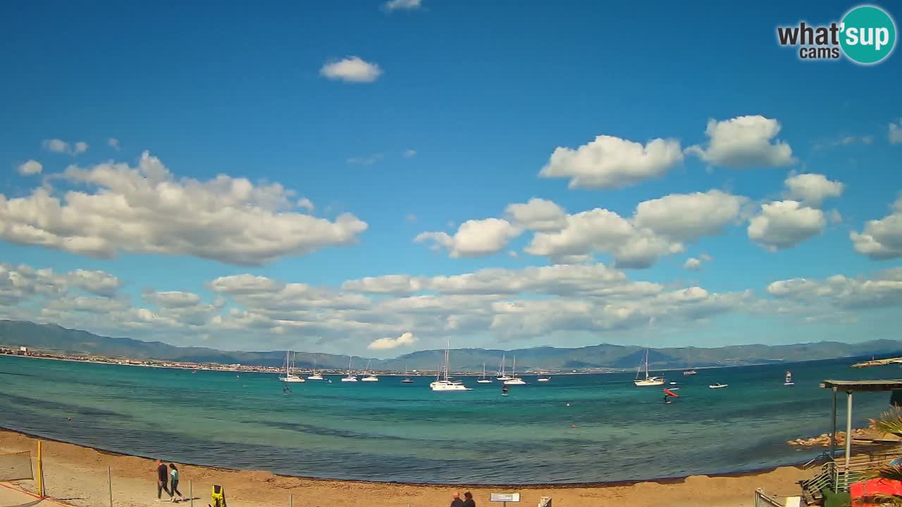 Webcam Cagliari Windsurf Club – Plage du Poetto en direct