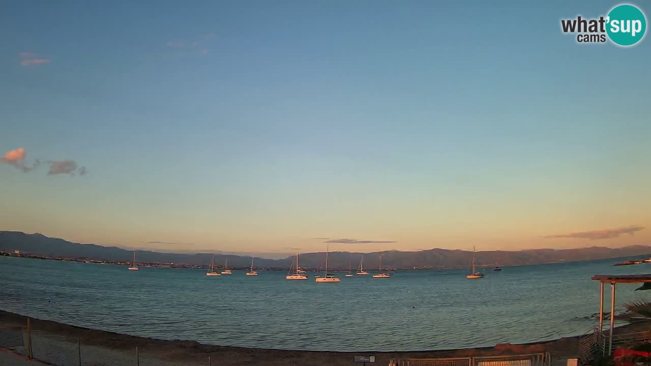 Web kamera Cagliari Windsurf Club – Poetto plaža uživo