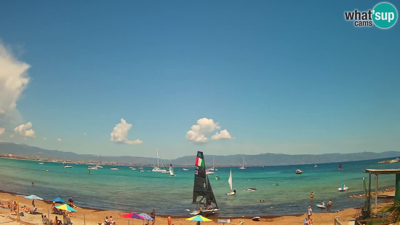 Webcam Cagliari Windsurf Club – Liveblick vom Poetto Strand