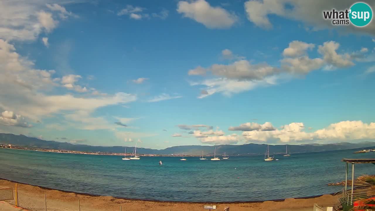 Webcam Cagliari Windsurf Club – Playa del Poetto en directo