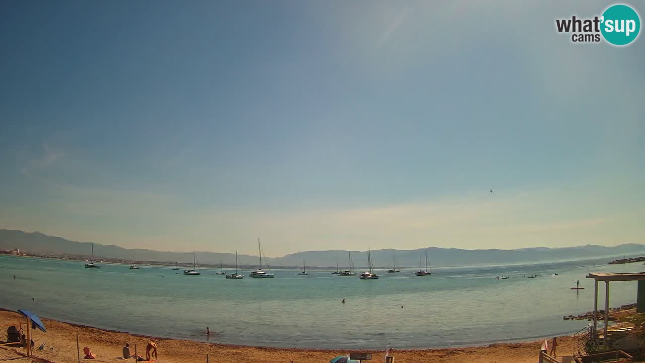 Webcam Cagliari Windsurf Club – Playa del Poetto en directo