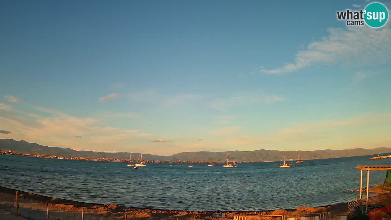 Webcam Cagliari Windsurf Club – Plage du Poetto en direct