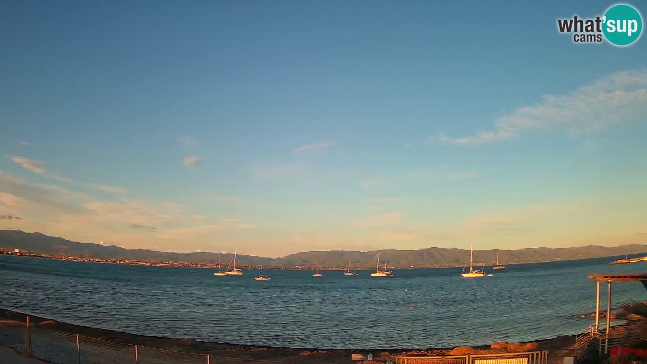 Web kamera Cagliari Windsurf Club – Poetto plaža uživo