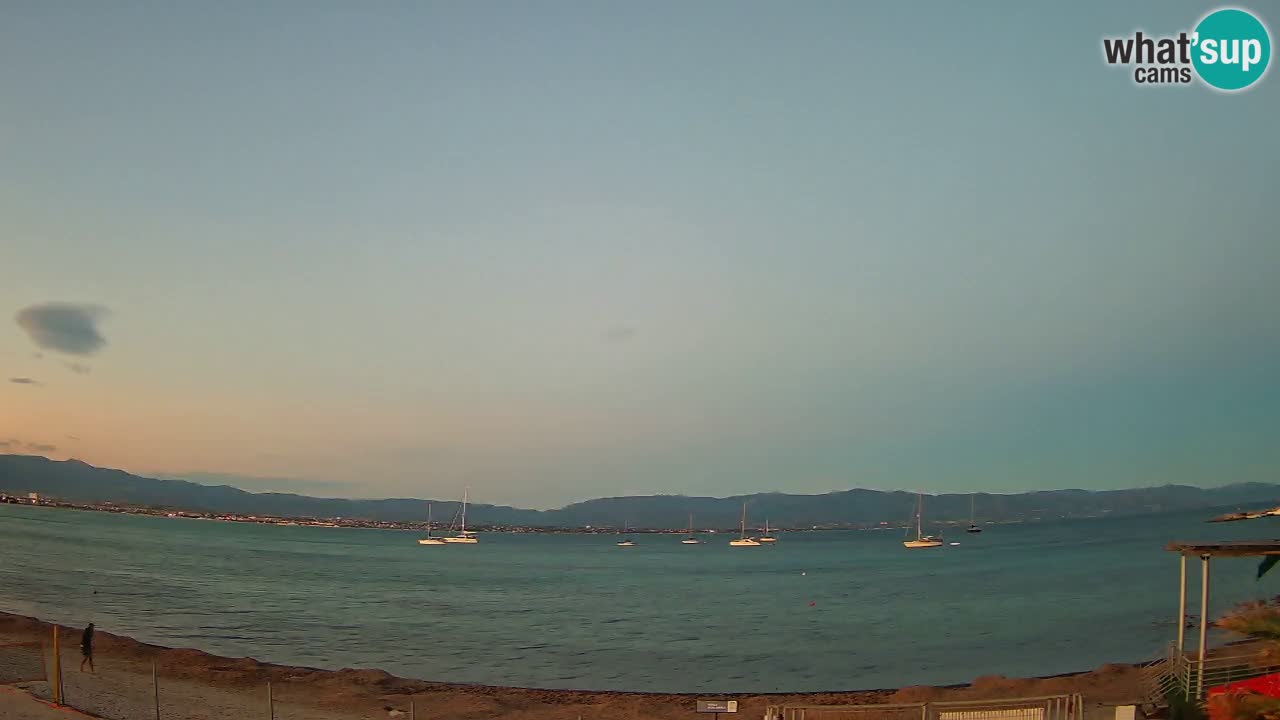 Webcam Cagliari Windsurf Club – Playa del Poetto en directo
