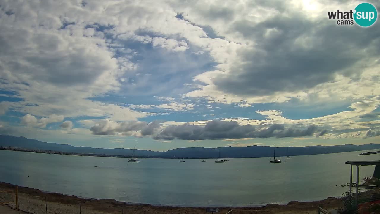 Web kamera Cagliari Windsurf Club – Poetto plaža uživo