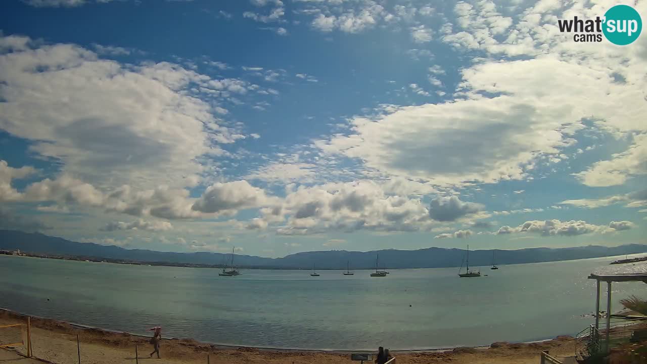 Webcam Cagliari Windsurf Club – Playa del Poetto en directo