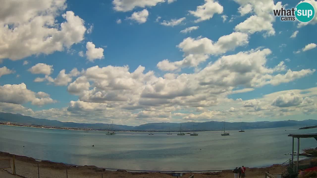Webcam Cagliari Windsurf Club – Playa del Poetto en directo