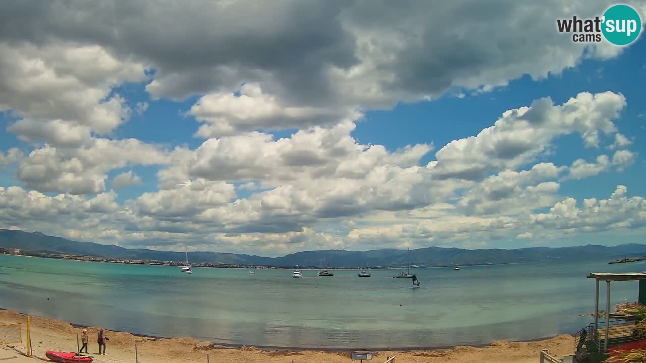 Webcam Cagliari Windsurf Club – Playa del Poetto en directo