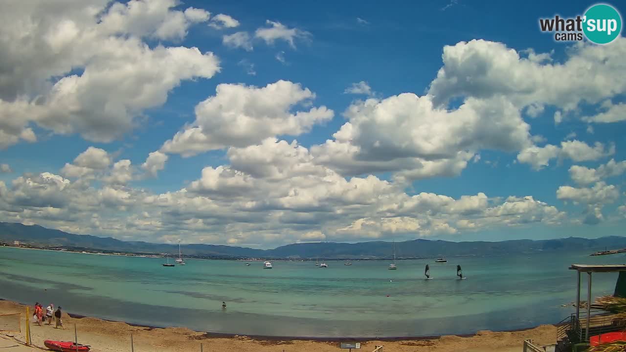 Webcam Cagliari Windsurf Club – Spiaggia del Poetto in diretta