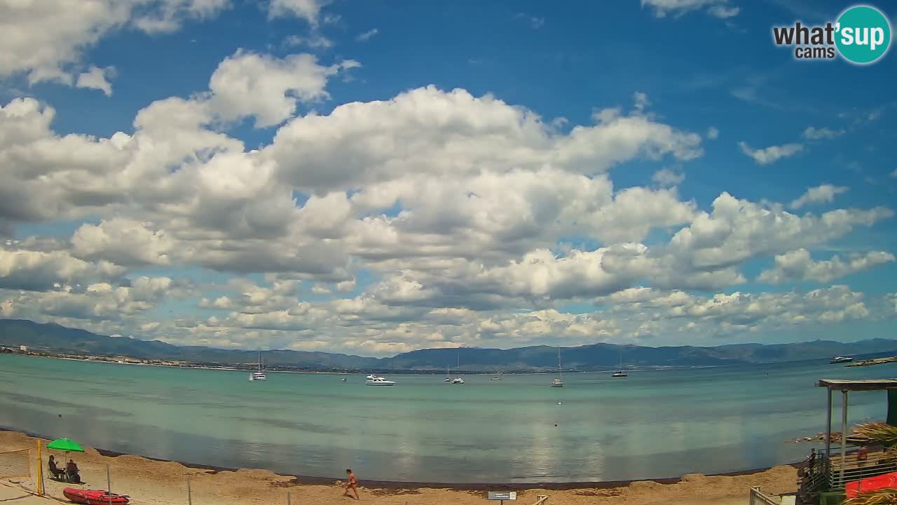 Web kamera Cagliari Windsurf Club – Poetto plaža uživo