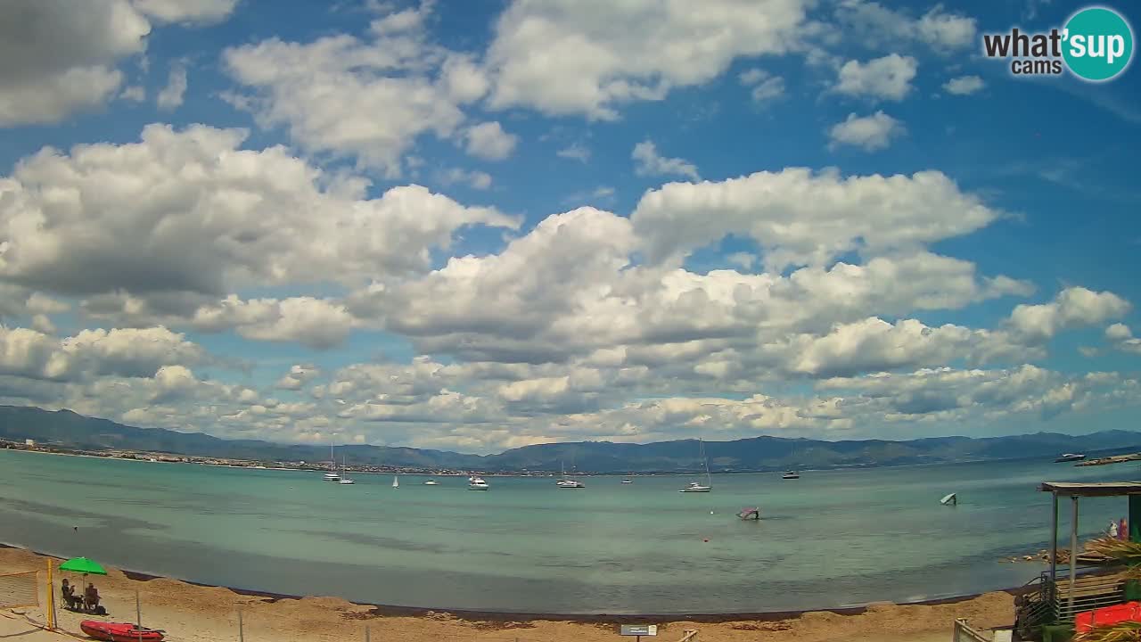 Webcam Cagliari Windsurf Club – Plage du Poetto en direct