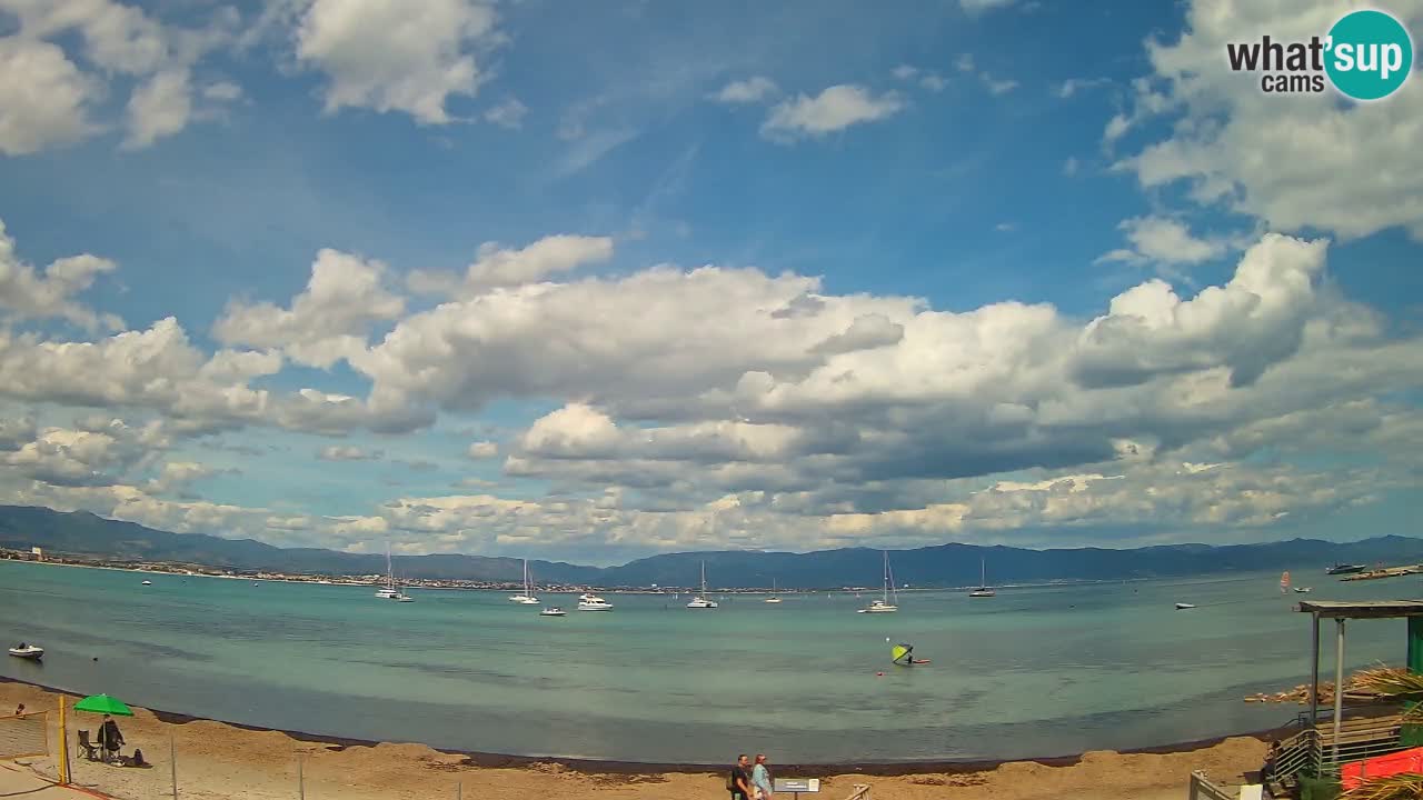Webcam Cagliari Windsurf Club – Plage du Poetto en direct