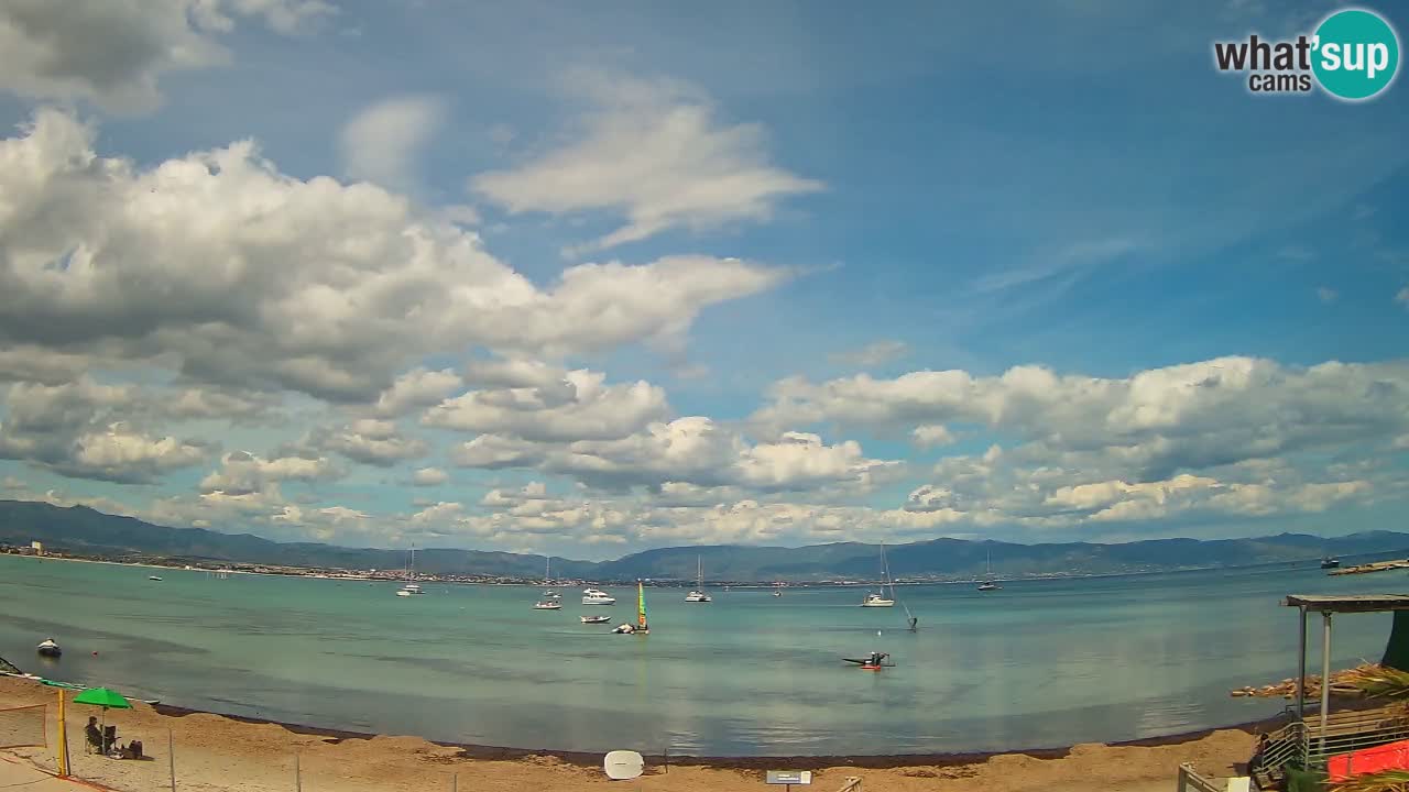 Webcam Cagliari Windsurf Club – Plage du Poetto en direct