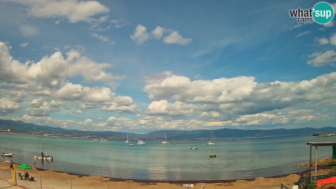 Webcam Cagliari Windsurf Club – Plage du Poetto en direct