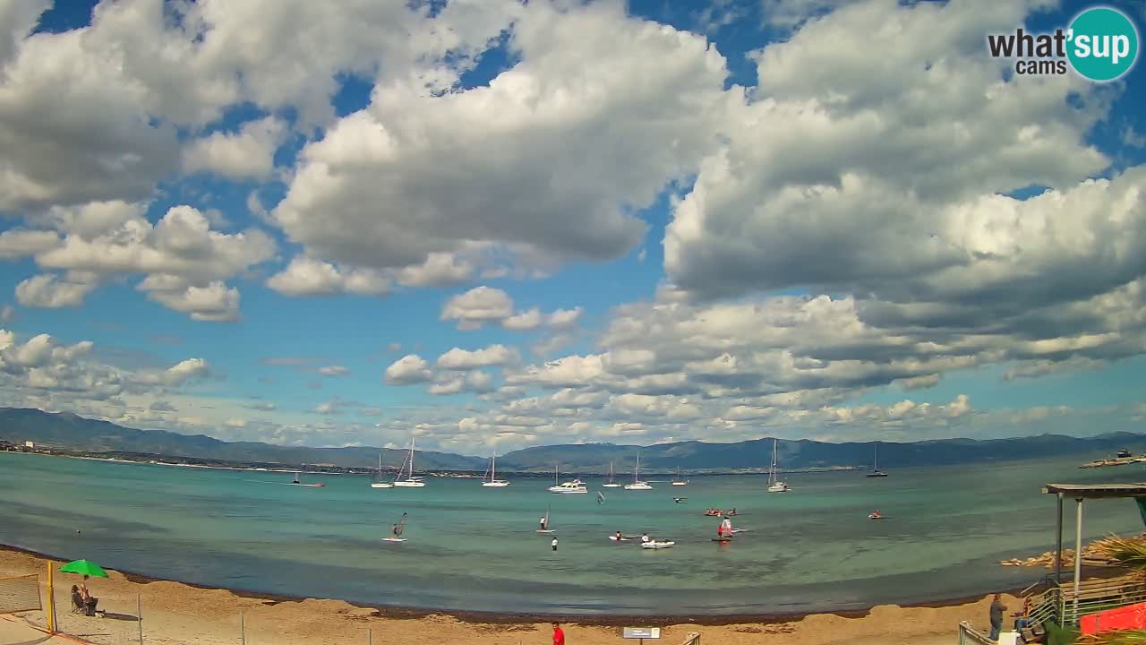 Webcam Cagliari Windsurf Club – Plage du Poetto en direct