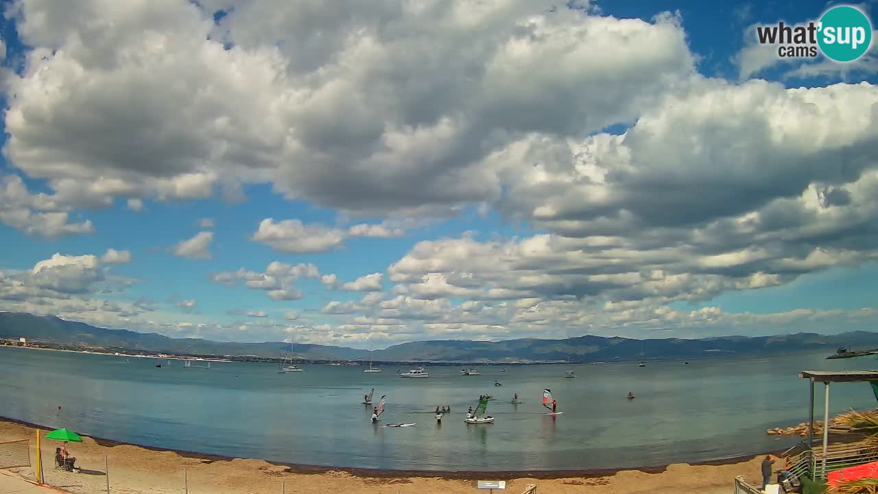 Webcam Cagliari Windsurf Club – Plage du Poetto en direct