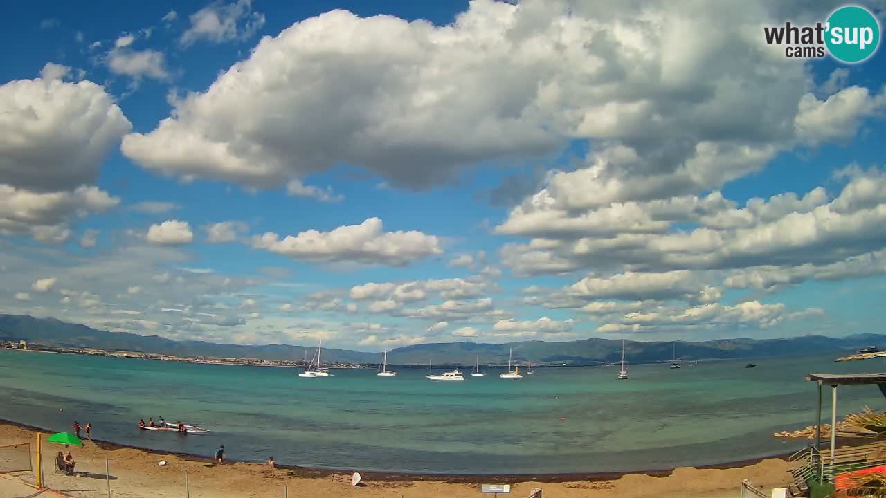 Webcam Cagliari Windsurf Club – Plage du Poetto en direct